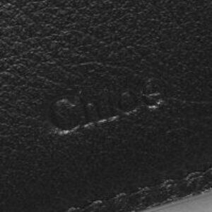 Chloe Tri fold Alphabet Wallet Black